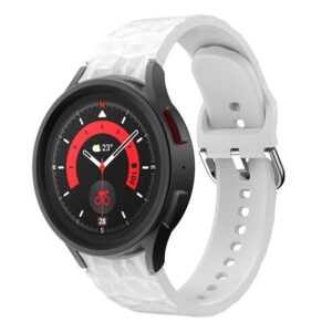 Силіконовий ремінець Diamond для Samsung Galaxy Watch 4 / 5 / 6 білий 20mm