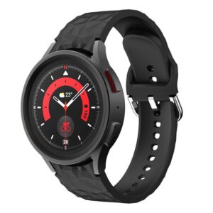 Силіконовий ремінець Diamond для Samsung Galaxy Watch 4 / 5 / 6 чорний 20mm