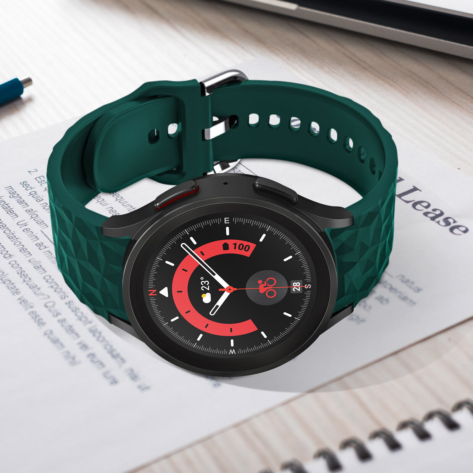 sylikonovyj-reminecz-diamond-dlya-samsung-galaxy-watch-4-5-zelenyj-20mm-4