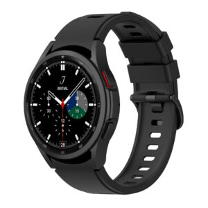 Силіконовий ремінець RiccoOne для Samsung Galaxy Watch 4 / 5 / 6 чорний 20mm