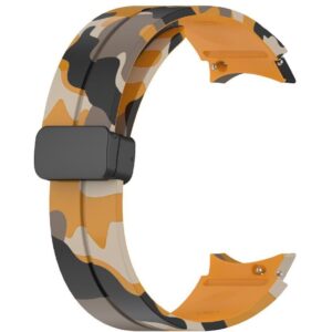 Силіконовий ремінець Cls-color для Samsung Galaxy Watch 4 / 5 / 6 жовто-чорний 20mm