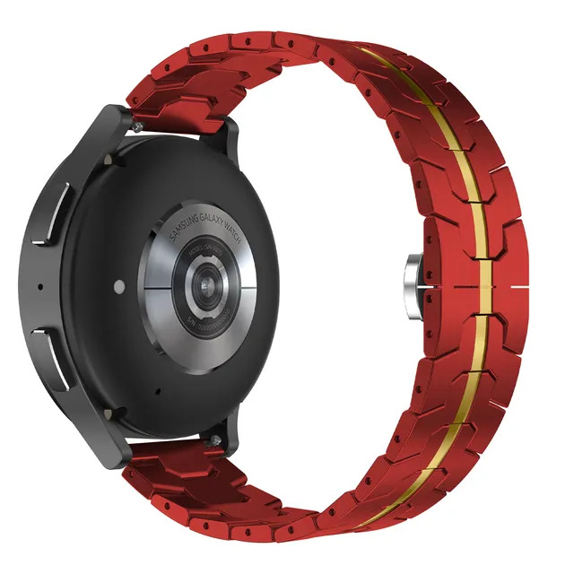 metalevyj-reminecz-iron-dlya-samsung-galaxy-watch-active-12-samsung-galaxy-watch-42mm-chervono-zolotyj-20mm-2
