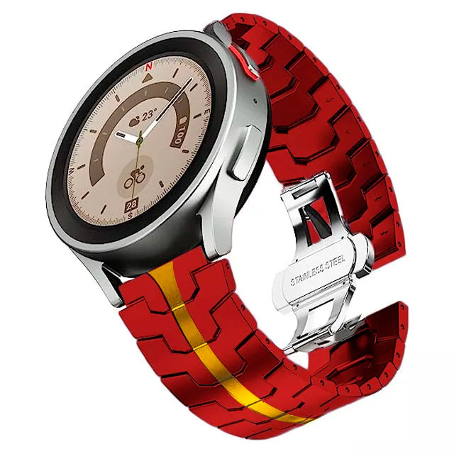 metalevyj-reminecz-iron-dlya-samsung-galaxy-watch-active-12-samsung-galaxy-watch-42mm-chervono-zolotyj-20mm-4
