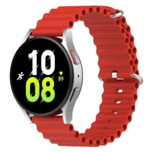 Силіконовий ремінець Hump для Samsung Galaxy Watch 4 / 5 / 6 червоний 20mm