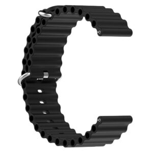 Силіконовий ремінець Hump для Samsung Galaxy Watch 3 45mm чорний 22mm