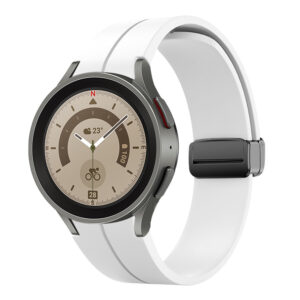 Силіконовий ремінець Cls-black для Samsung Galaxy Watch 4 / 5 / 6 білий 20mm