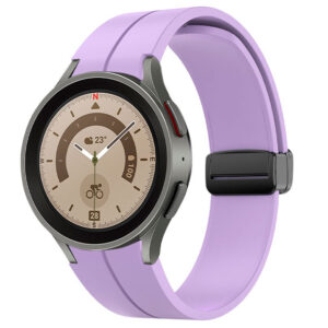 Силіконовий ремінець Cls-black для Samsung Galaxy Watch 4 / 5 / 6 фіолетовий 20mm