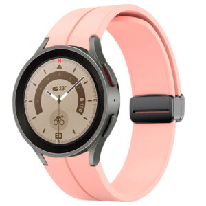 Силіконовий ремінець Cls-black для Samsung Galaxy Watch 4 / 5 / 6 рожевий 20mm