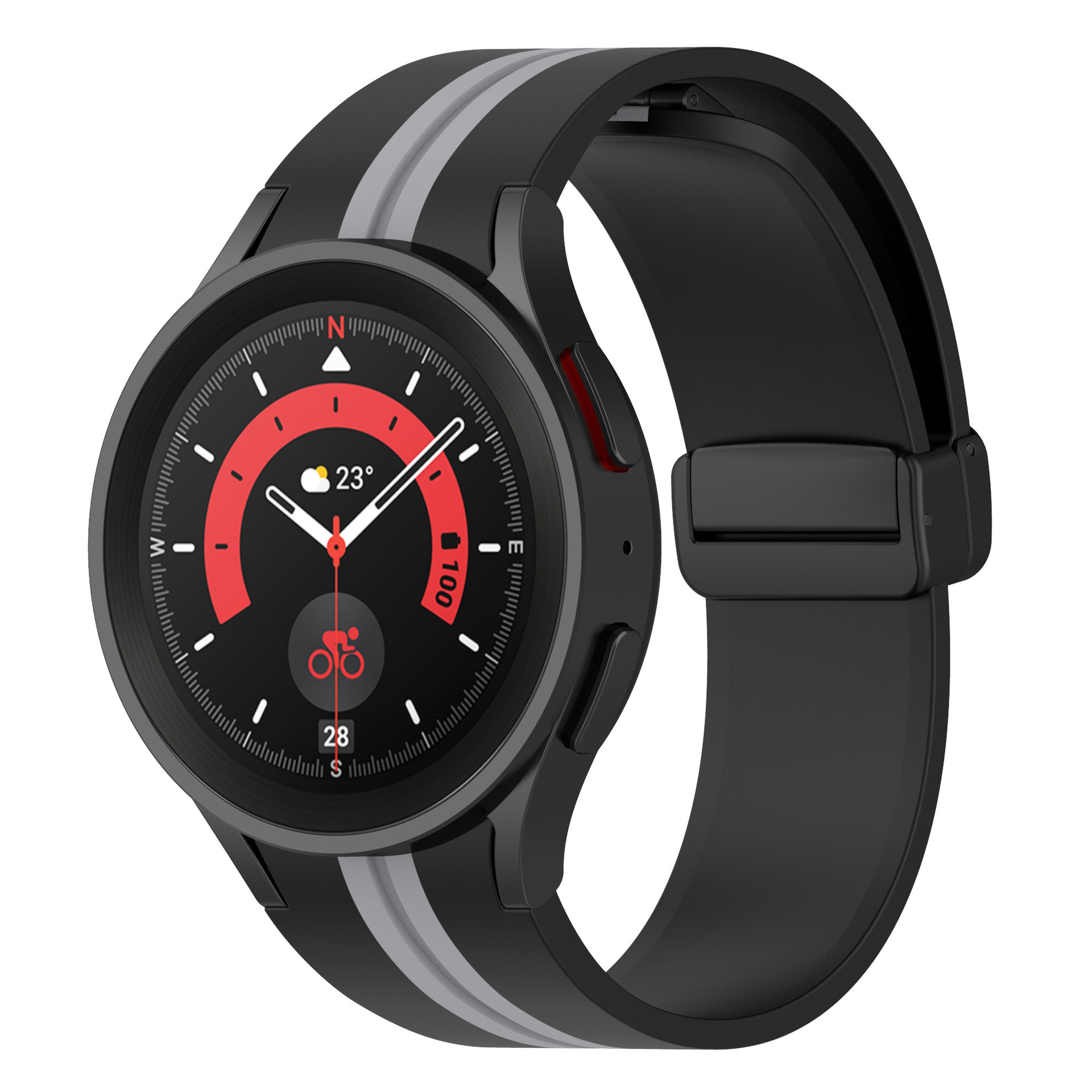 sylikonovyj-reminecz-cls-line-black-dlya-samsung-galaxy-watch-4-5-6-chorno-siryj-20mm-2
