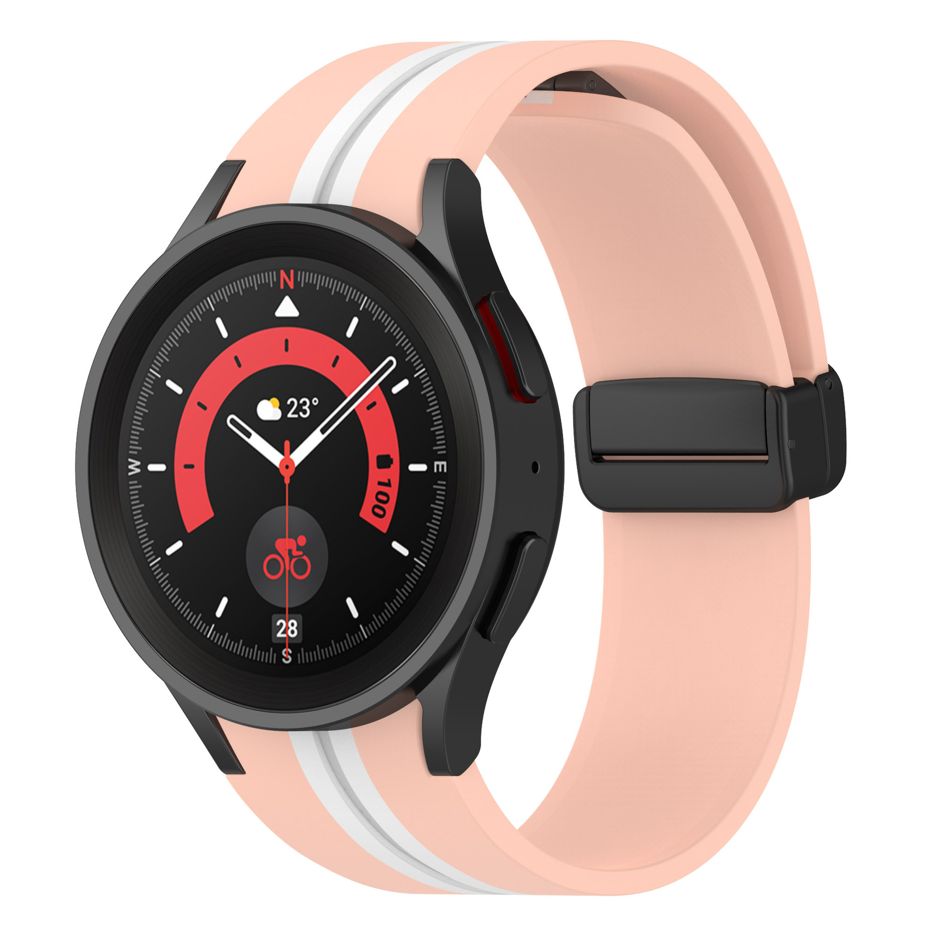 sylikonovyj-reminecz-cls-line-black-dlya-samsung-galaxy-watch-4-5-6-rozhevo-bilyj-20mm-2
