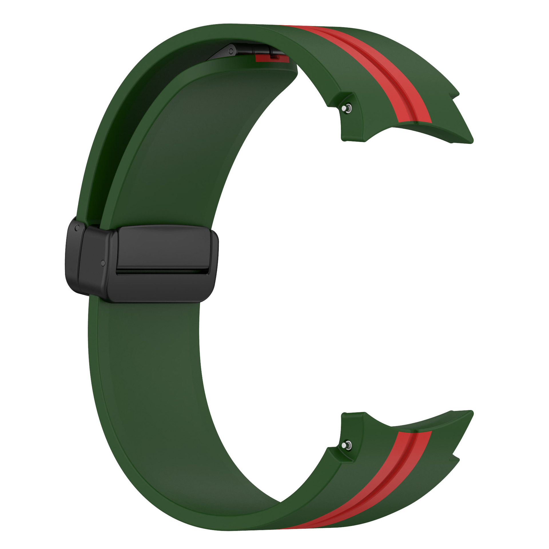 sylikonovyj-reminecz-cls-line-black-dlya-samsung-galaxy-watch-4-5-6-zeleno-chervonyj-20mm-3