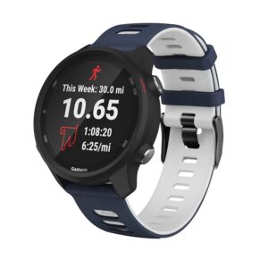 Силіконовий ремінець Rage для Samsung Galaxy Watch 3 45mm синьо-білий 22mm