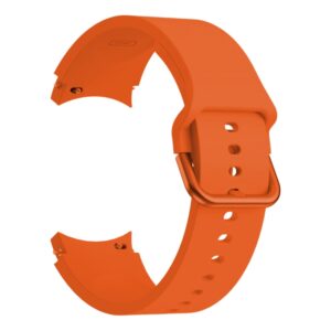Силіконовий ремінець Galaxy Color для Samsung Galaxy Watch 4 / 5 / 6 помаранчевий 20mm L
