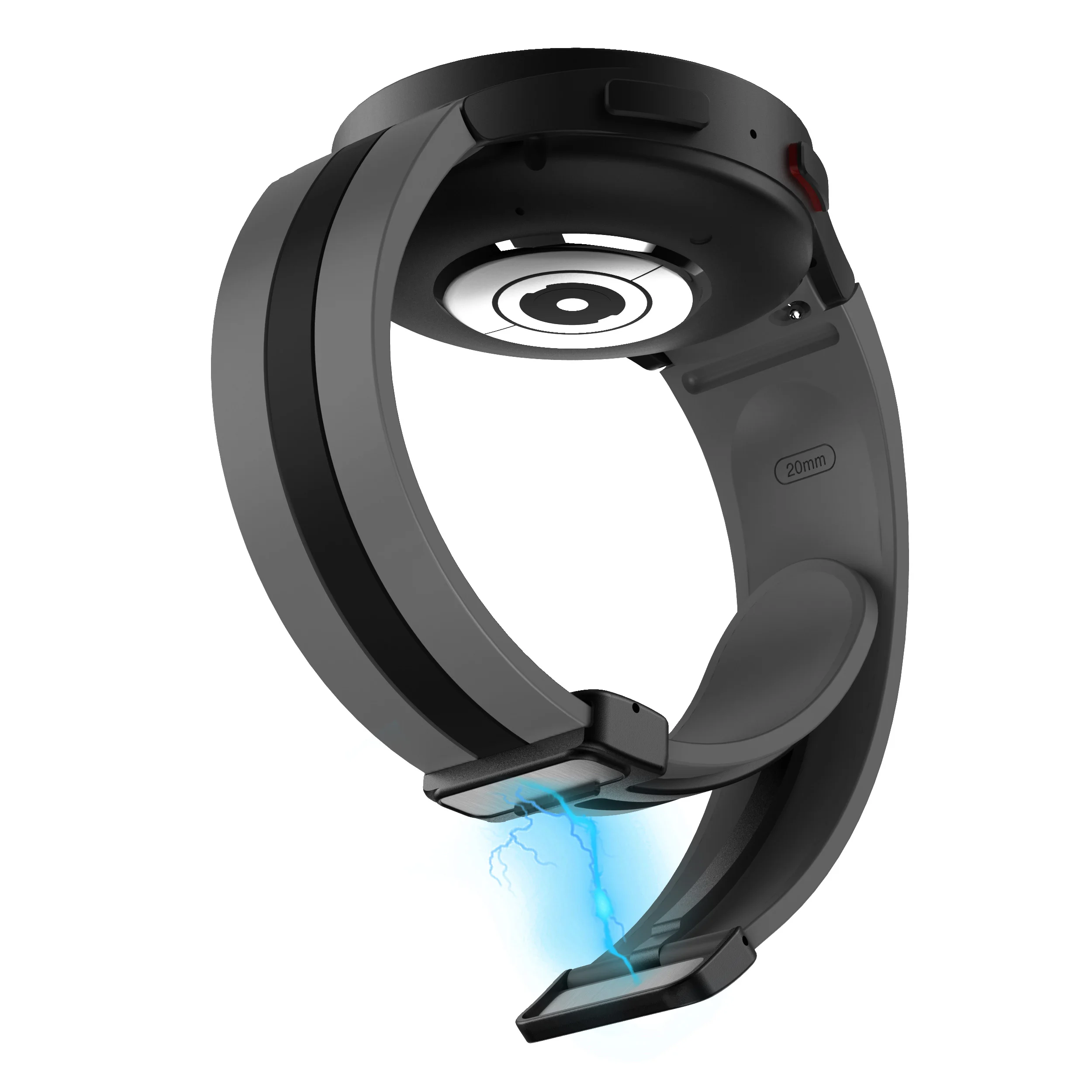 sylikonovyj-reminecz-cls-way-black-dlya-samsung-galaxy-watch-4-5-6-siro-chornyj-20mm-3