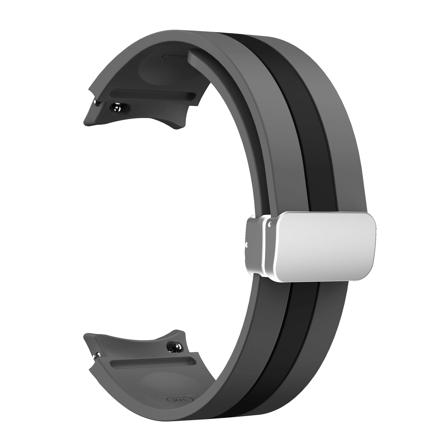 sylikonovyj-reminecz-cls-way-dlya-samsung-galaxy-watch-4-5-6-siro-chornyj-20mm-2