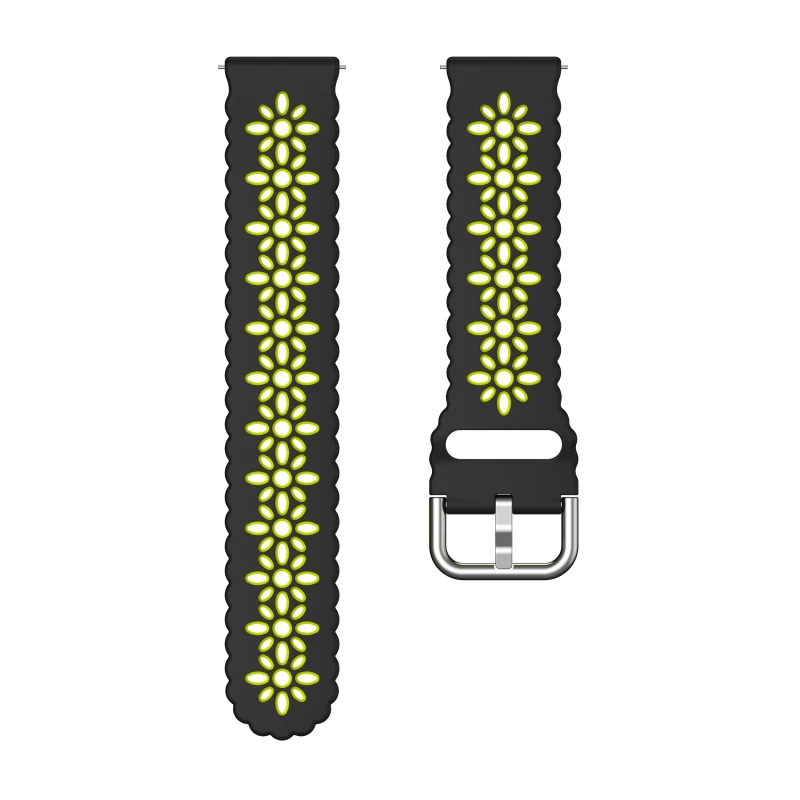 sylikonovyj-reminecz-flower-dlya-samsung-galaxy-watch-active-12-samsung-galaxy-watch-42mm-chorno-zelenyj-20mm-3