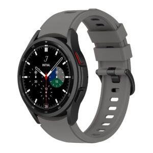 Силіконовий ремінець RiccoOne для Samsung Galaxy Watch 4 / 5 / 6 сірий 20mm