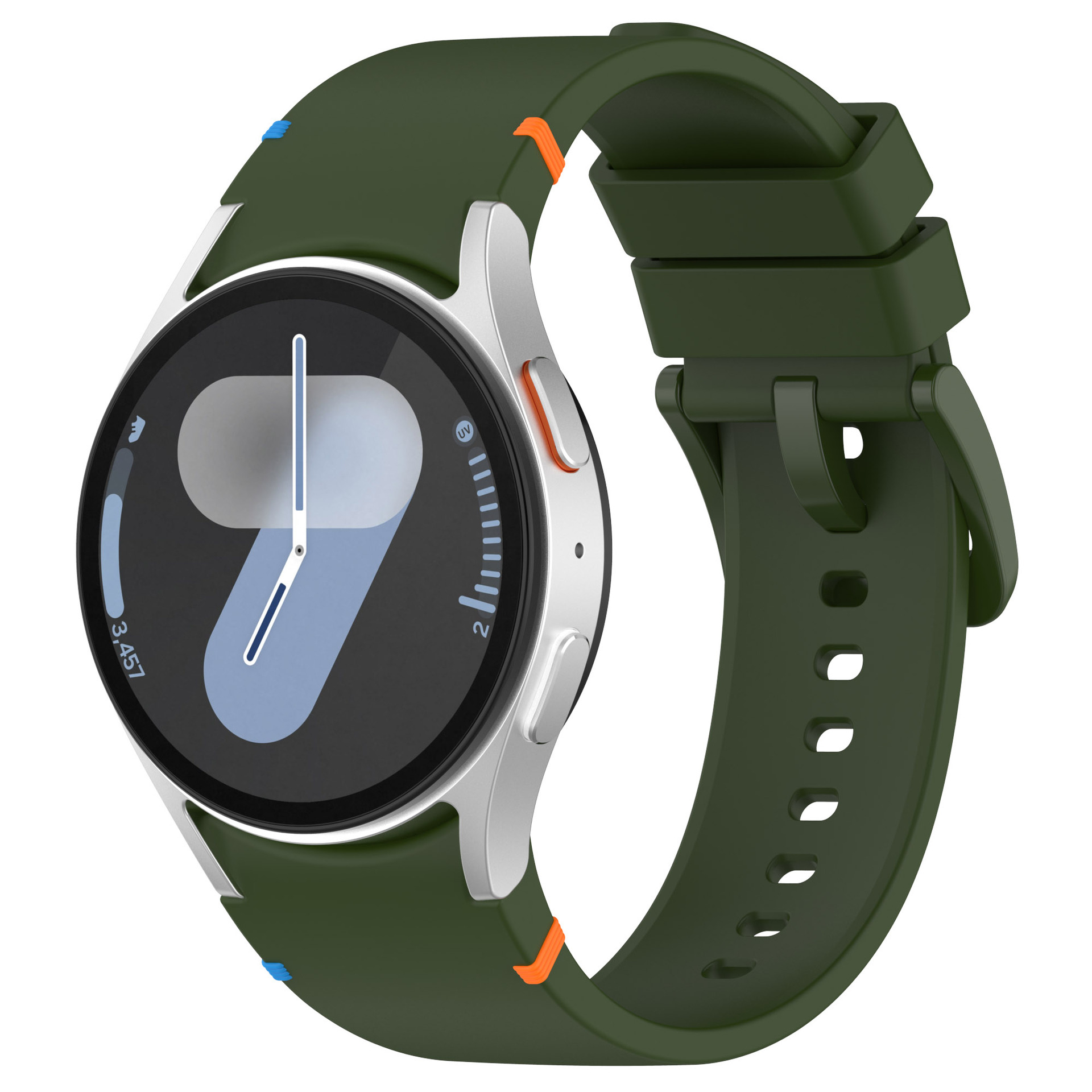 sylikonovyj-reminecz-seven-dlya-samsung-galaxy-watch-4-5-6-temno-zelenyj-20mm-1