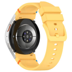 Силіконовий ремінець Seven для Samsung Galaxy Watch 4 / 5 / 6 жовтий 20mm