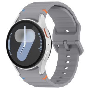 Силіконовий ремінець Seven Pro для Samsung Galaxy Watch 4 / 5 / 6 - темно-сірий