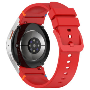 Силіконовий ремінець Seven для Samsung Galaxy Watch 4 / 5 / 6 червоний 20mm