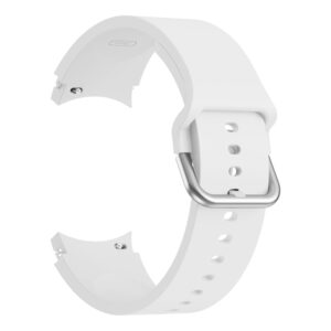 Силіконовий ремінець Galaxy Color для Samsung Galaxy Watch 4 / 5 / 6 білий 20mm L