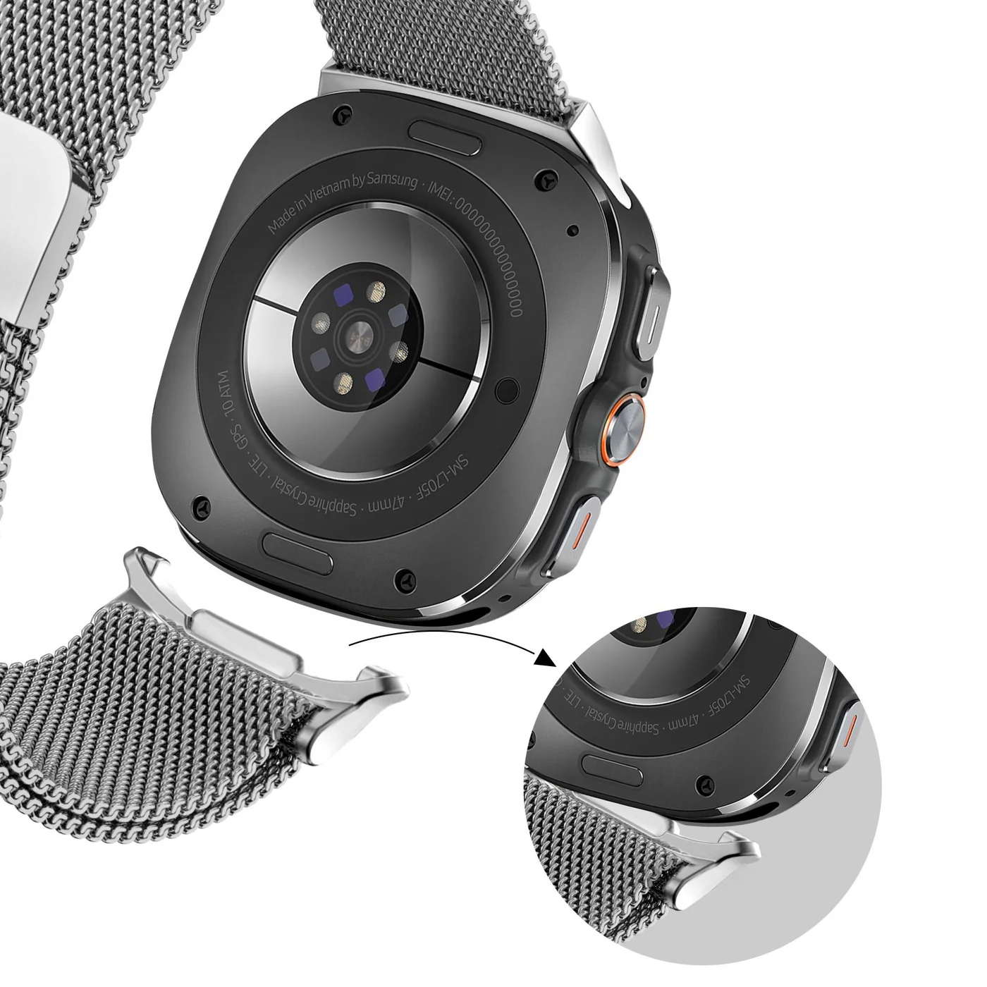 metalevyj-reminecz-milanese-loop-dlya-samsung-galaxy-watch-ultra-siryj-5
