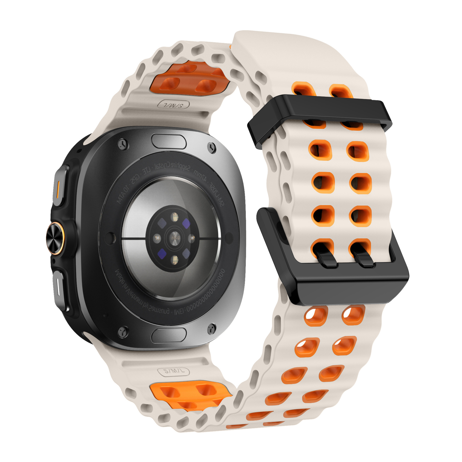 sylikonovyj-reminecz-classic-color-dlya-samsung-galaxy-watch-ultra-kremovo-pomaranchevyj-1