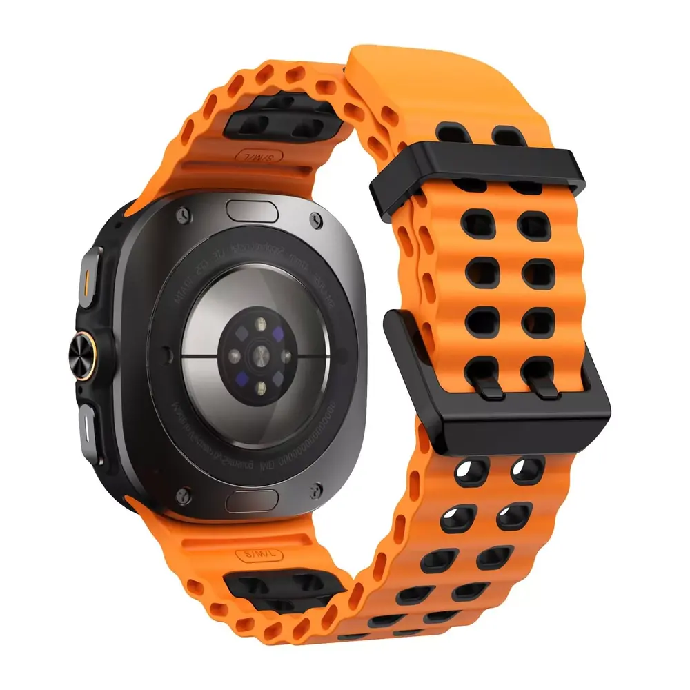 sylikonovyj-reminecz-classic-color-dlya-samsung-galaxy-watch-ultra-pomaranchevo-chornyj-1