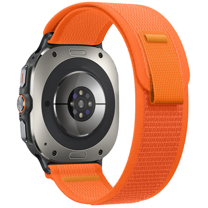 nejlonovyj-reminecz-cloth-sport-dlya-samsung-galaxy-watch-ultra-pomaranchevyj-1