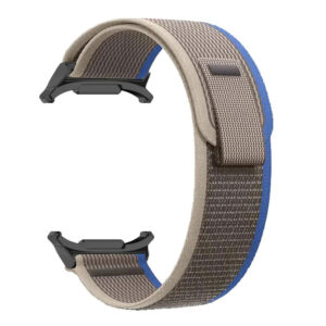 Нейлоновий ремінець Cloth Sport для Samsung Galaxy Watch Ultra - сіро-синій