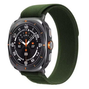 Нейлоновий ремінець Cloth Sport для Samsung Galaxy Watch Ultra - зелений