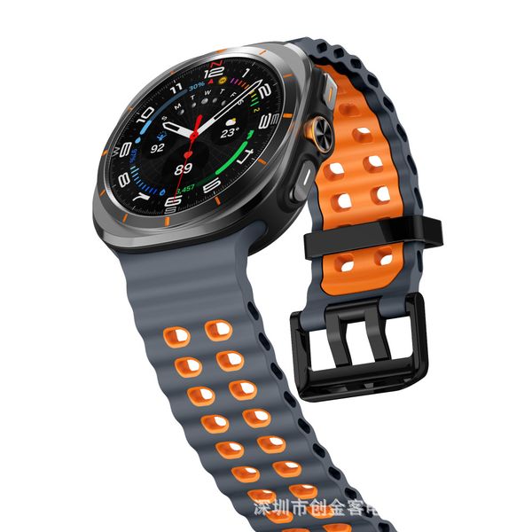 sylikonovyj-reminecz-classic-color-dlya-samsung-galaxy-watch-ultra-siro-pomaranchevyj-4