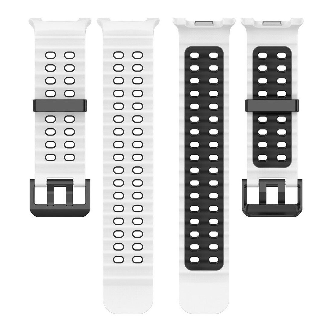 sylikonovyj-perforovanyj-reminecz-classic-color-dlya-samsung-galaxy-watch-8-40mm-44mm-8-classic-bilo-chornyj-4n Силіконовий перфорований ремінець Classic Color для Samsung Galaxy Watch 8 / 8 Classic / 9 - біло-чорний