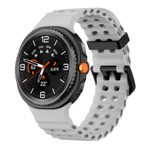 Силіконовий перфорований ремінець Ocean для Samsung Galaxy Watch 8 40mm / 44mm / 8 Classic - сірий