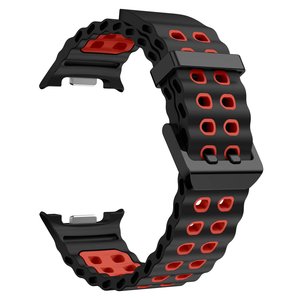 sylikonovyj-perforovanyj-reminecz-classic-color-dlya-samsung-galaxy-watch-8-40mm-44mm-8-classic-chorno-chervonyj-3