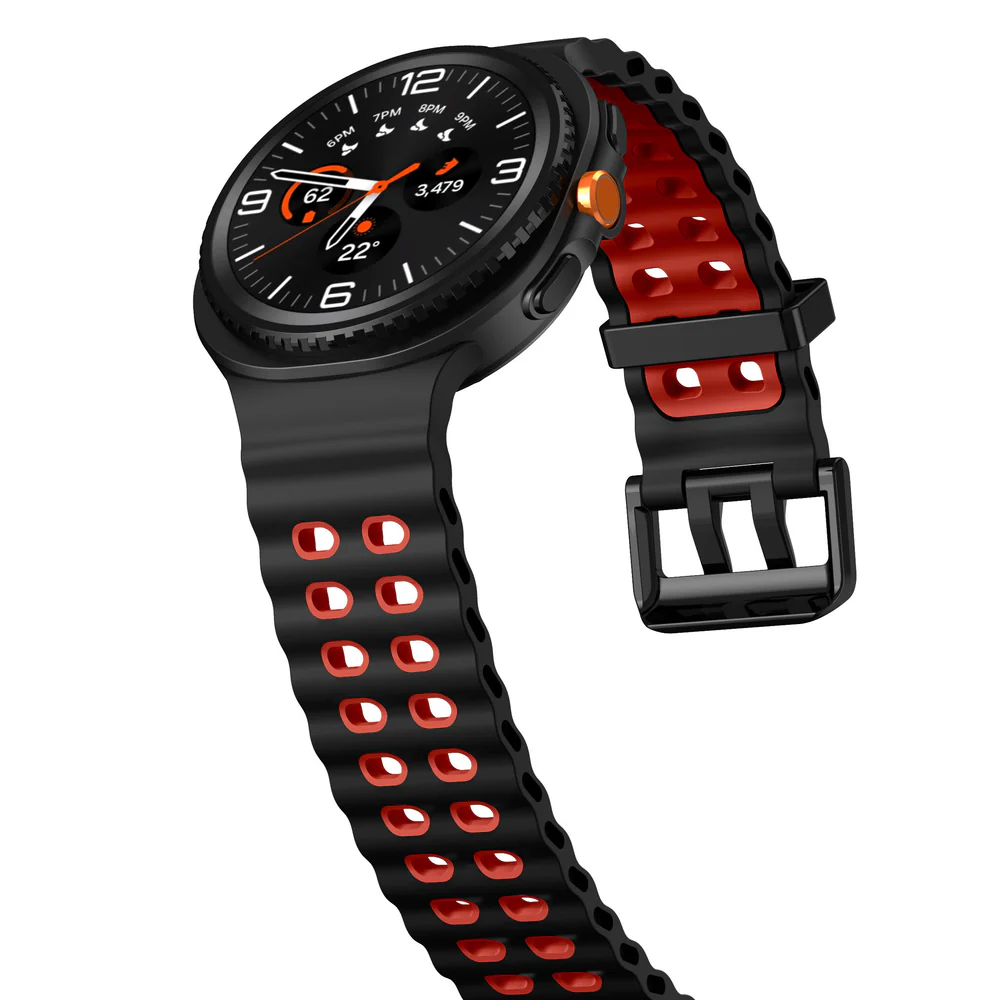 sylikonovyj-perforovanyj-reminecz-classic-color-dlya-samsung-galaxy-watch-8-40mm-44mm-8-classic-chorno-chervonyj-4