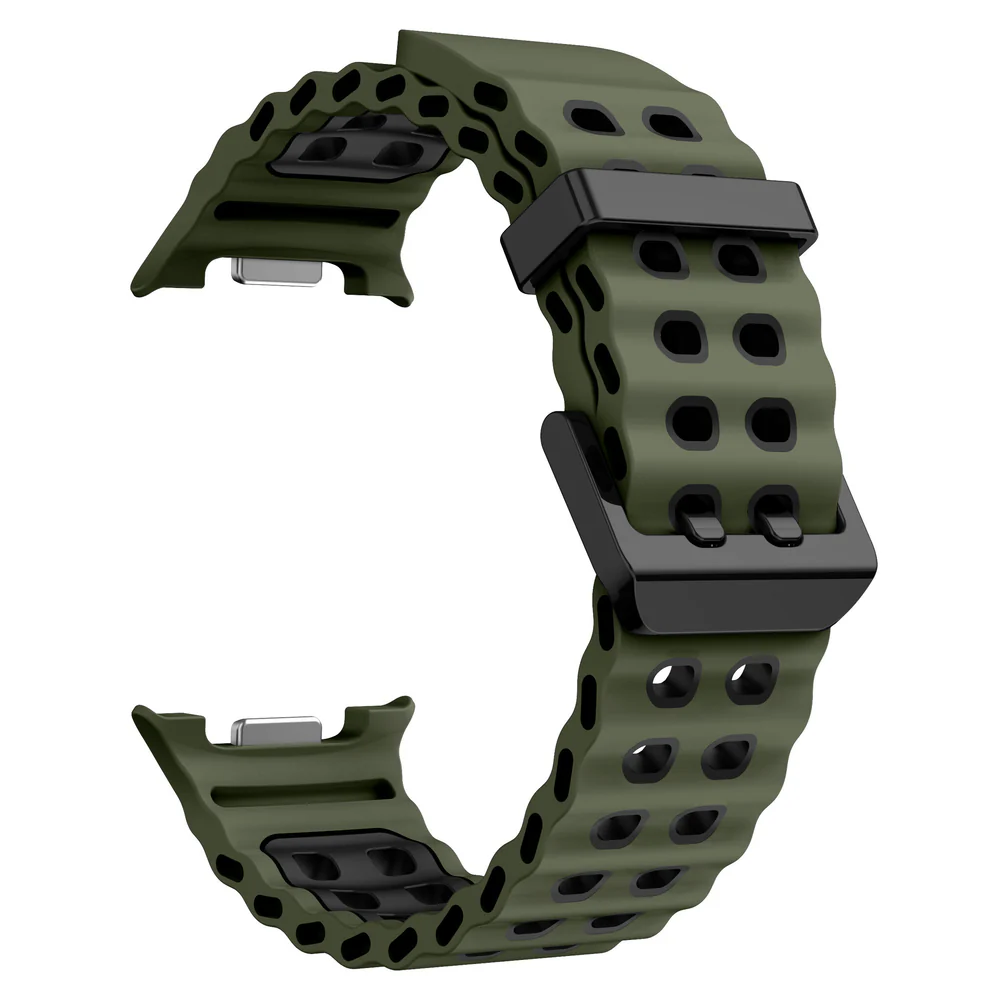 sylikonovyj-perforovanyj-reminecz-classic-color-dlya-samsung-galaxy-watch-8-40mm-44mm-8-classic-zeleno-chornyj-3