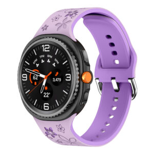 Силіконовий ремінець Bloomy для Samsung Galaxy Watch 8 40mm / 44mm / 8 Classic - лавандовий
