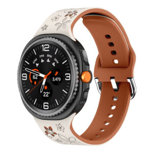 Силіконовий ремінець Bloomy для Samsung Galaxy Watch 8 40mm / 44mm / 8 Classic - молочно-коричневий