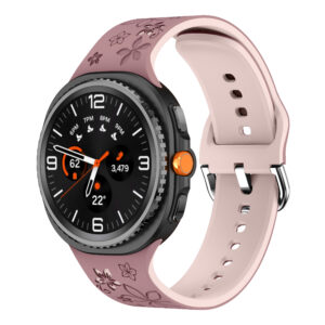 Силіконовий ремінець Bloomy для Samsung Galaxy Watch 8 40mm / 44mm / 8 Classic - пильна троянда