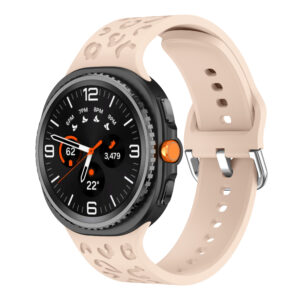 Силіконовий ремінець LEO для Samsung Galaxy Watch 8 40mm / 44mm / 8 Classic - бежевий