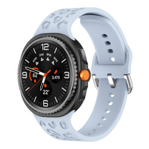 Силіконовий ремінець LEO для Samsung Galaxy Watch 8 40mm / 44mm / 8 Classic - блакитний