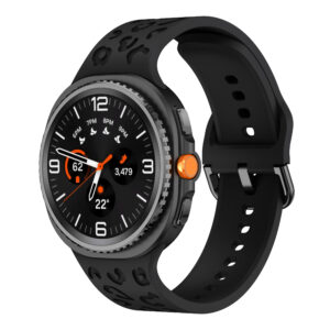 Силіконовий ремінець LEO для Samsung Galaxy Watch 8 40mm / 44mm / 8 Classic - чорний