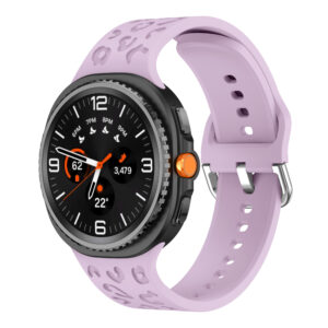Силіконовий ремінець LEO для Samsung Galaxy Watch 8 40mm / 44mm / 8 Classic - лавандовий