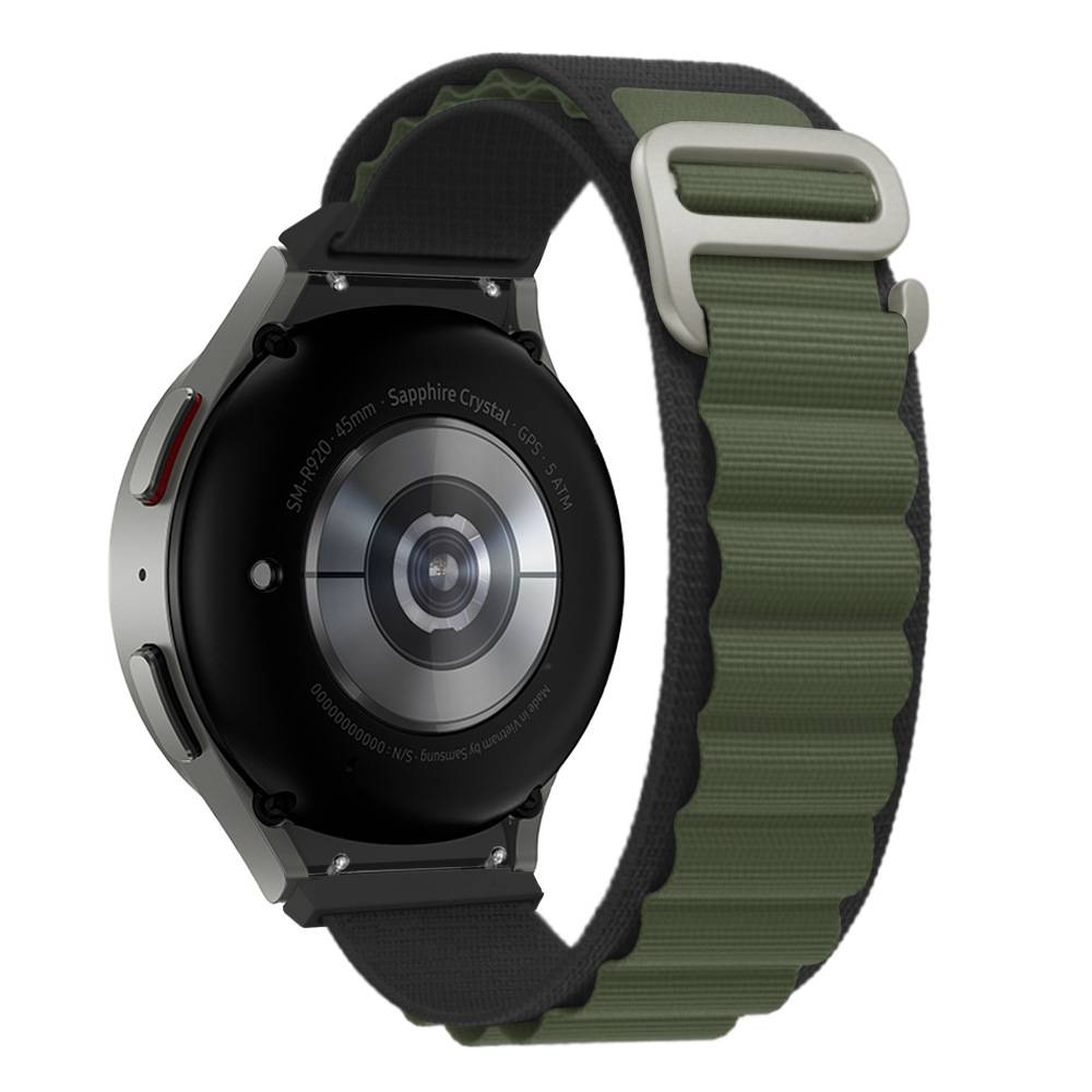 nejlonovyj-reminecz-cloth-wave-dlya-samsung-galaxy-watch-7-fe-chorno-zelenyj-20mm-1