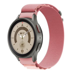 Нейлоновий ремінець Cloth Wave для Samsung Galaxy Watch 7 / FE рожевий 20mm