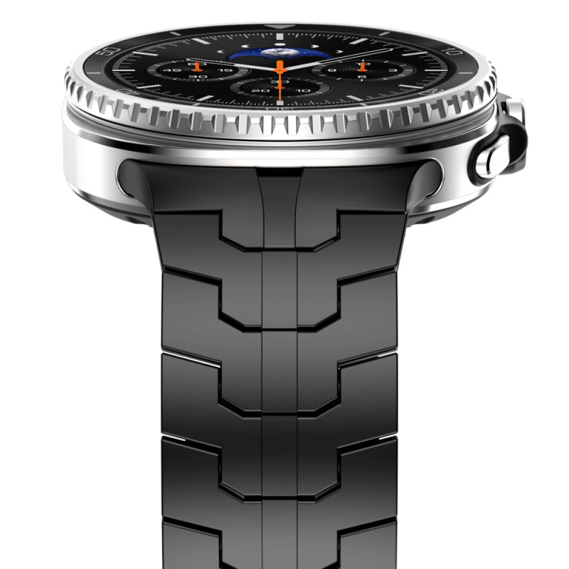 metalevyj-reminecz-iron-dlya-samsung-galaxy-watch-ultra-ultra-2-chornyj-3 Металевий ремінець Iron для Samsung Galaxy Watch Ultra / Ultra 2 - чорний