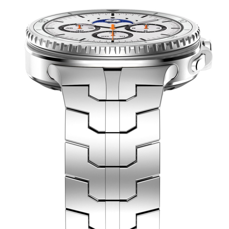 metalevyj-reminecz-iron-dlya-samsung-galaxy-watch-ultra-ultra-2-sribnyj-3 Металевий ремінець Iron для Samsung Galaxy Watch Ultra / Ultra 2 - срібний