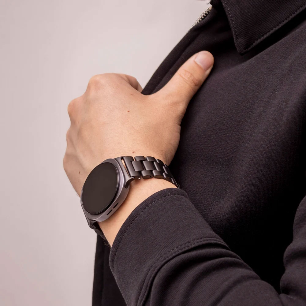 metalevyj-reminecz-stainless-premium-dlya-samsung-galaxy-watch-8-8-classic-9-chornyj-7 Металевий ремінець Stainless Premium для Samsung Galaxy Watch 8 / 8 Classic / 9 - чорний